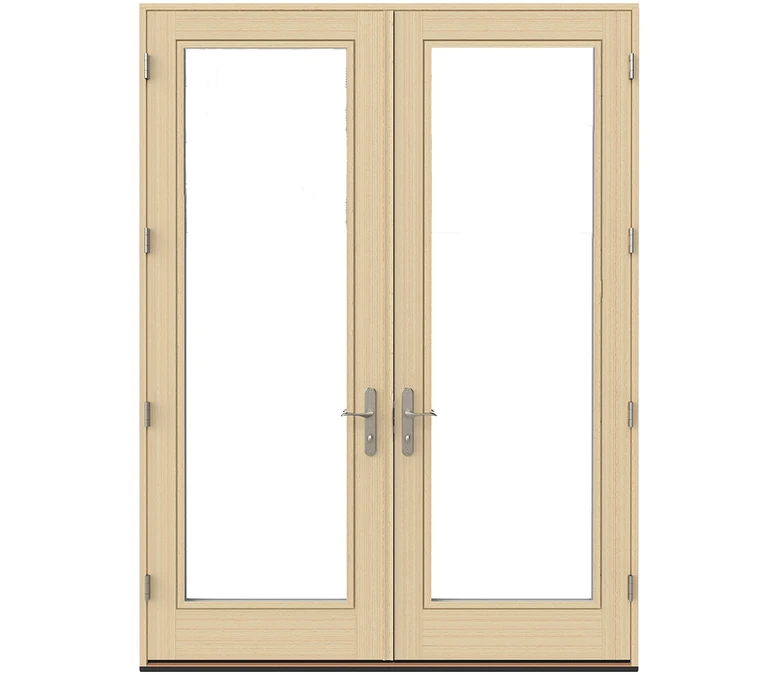 Colorado Springs Pella Lifestyle Series Wood Double Hinged Patio Doors